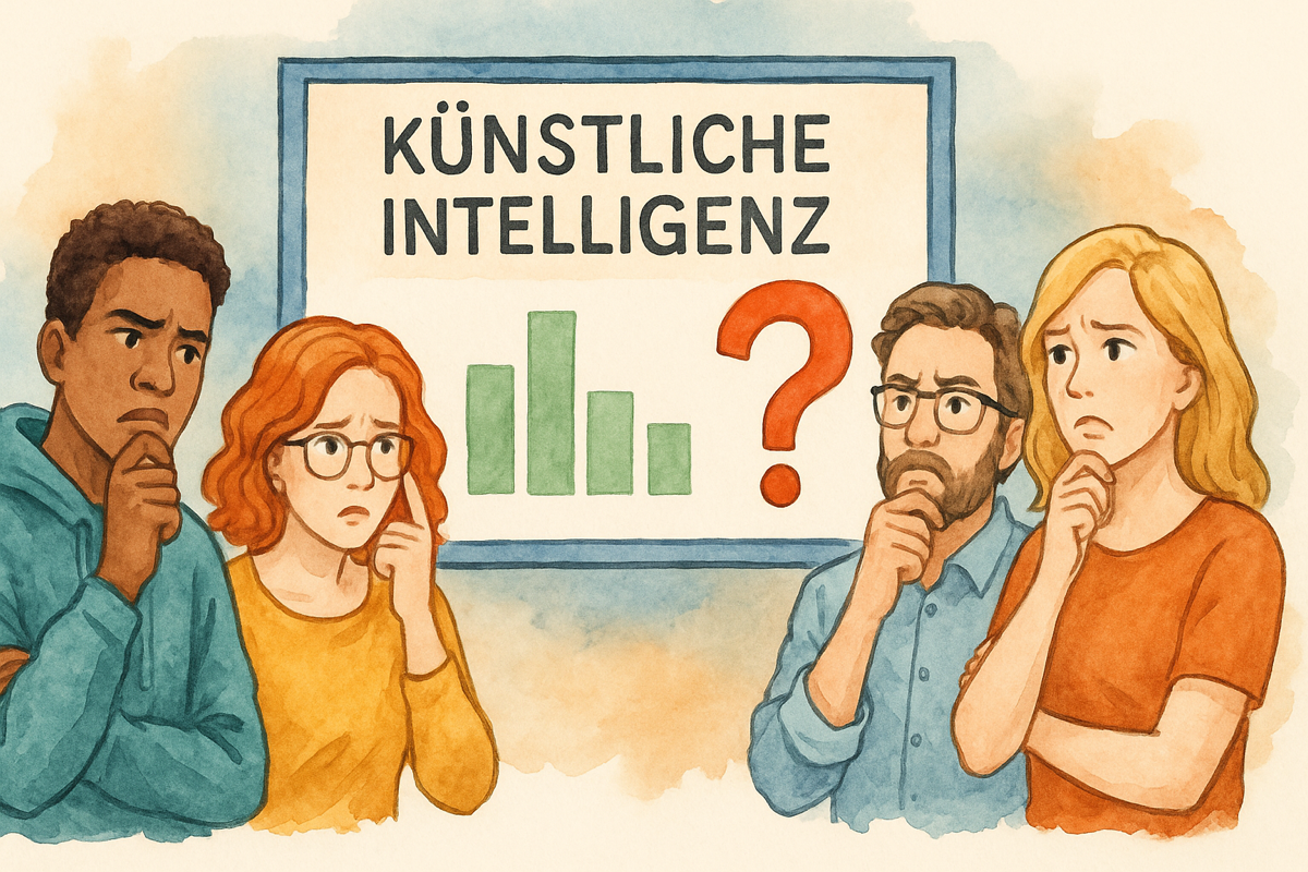 Großer Mehrheit fehlt KI-Wissen